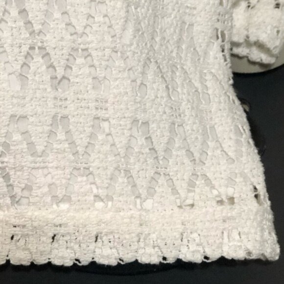 A.L.C. Bolen Crotchet Lace Off The Shoulder Dress in White Size 4 - Picture 6 of 8